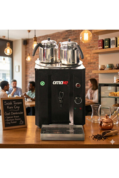 HDF Cafe ve Restoran Tipi 23 Lt Otomatik Çay Kazanı - Şamandıralı Çelik Demli...