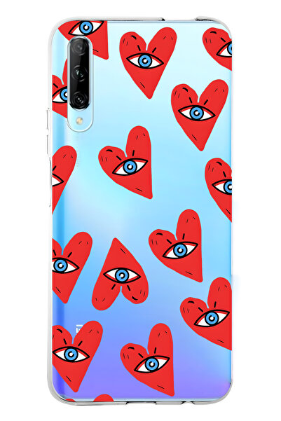 FLAMENKO حافظة هاتف شفافة متوافقة مع هاتف هواوي بي سمارت برو منقوش