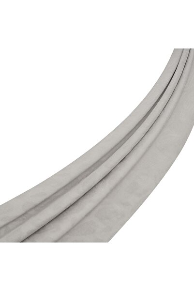 ipekevi Σάλι με Μονόγραμμα - Σχέδιο Paisley - Ασημί