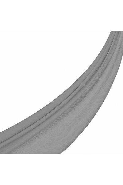 ipekevi Σάλι με Μονόγραμμα - Σχέδιο Βάρα - Ασημί