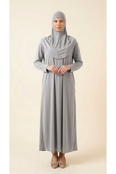 KanatGo Women's Hijab Prayer Dress – Long Sleeve, Straight Cut Comfortable Pr...
