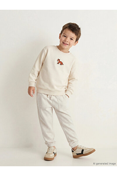 LC Waikiki Pantaloni de trening LCW Kids White basic pentru băieți pantaloni ...