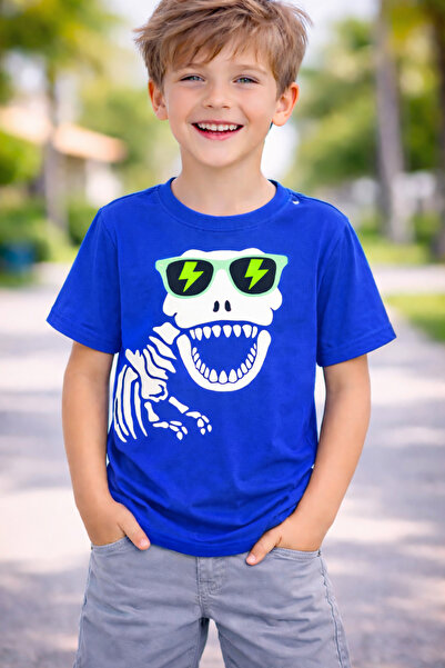 ArtYus Παιδικό μπλουζάκι Dinosaur Skeleton B με τύπωμα – Unisex P Βαμβάκι με ...