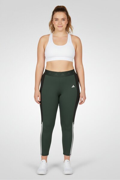 adidas Women Sportswear Fit Brand Logo Running Leggings, Olive