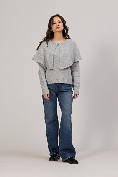 Nisan Collar detail knitted sweater