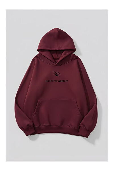 PENTHİLUS Oversized Unisex Hooded Sweatshirt - Oversized 3 Thread (Thick)Hoodie