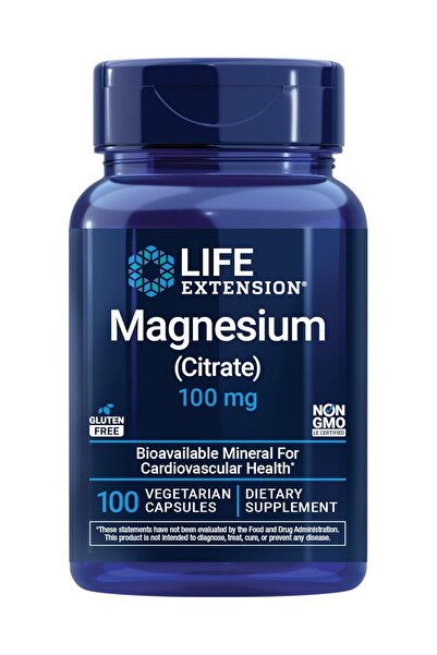Life Extension Magnesium Citrate, 100 Mg, 100 Vegetarian Capsules