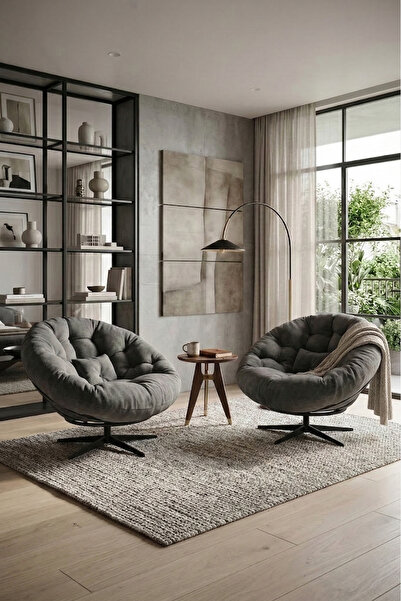 AVYNA ELYSIA Elite™ 2 Adet 360 Derece Dönen Mekanizmalı Tekli Koltuk Berjer &...