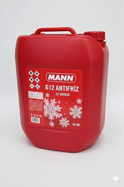 MANN Kırmızı G12 Antifriz -37C 16 Kg