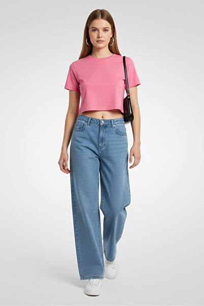 adidas Women Regular Fit Washed Non Stretch Jeans, Blue