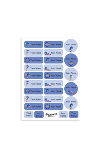 Printoot Sonic Stickers Featuring Artistic Hedgehog Icons and High-Quality Ad...