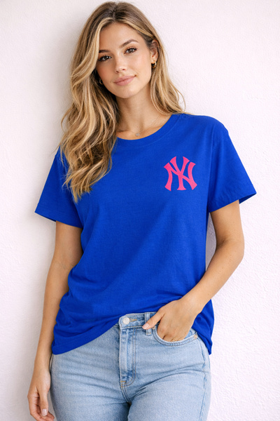 ArtYus Μπλουζάκι Unisex με λογότυπο NY με τύπωμα – Πακέτο Βαμβάκι μπλουζάκια ...