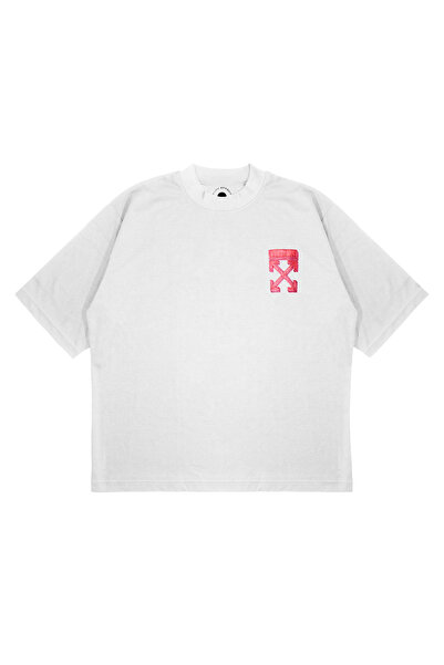 PURE EFFECT Unisex supradimensionat OFF-WHITE SABUN cu imprimeu Croială largă...