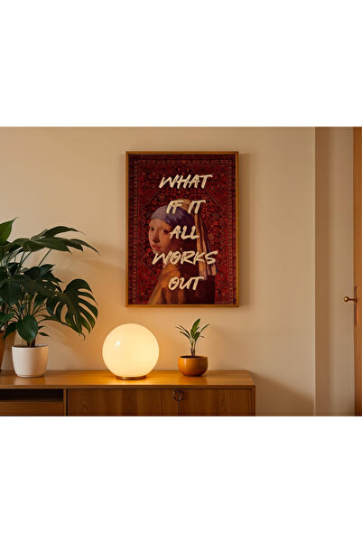 Tuba Decor Εικόνα "Αν τα πάντα πάνε καλά "με ξύλινο πλαίσιο ενός τεμαχίου