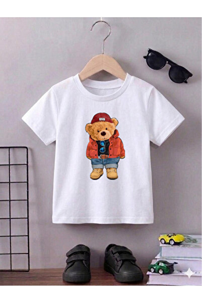 bahar uğurlu تي شيرت للأطفال مطبوع عليه دب بيريلي