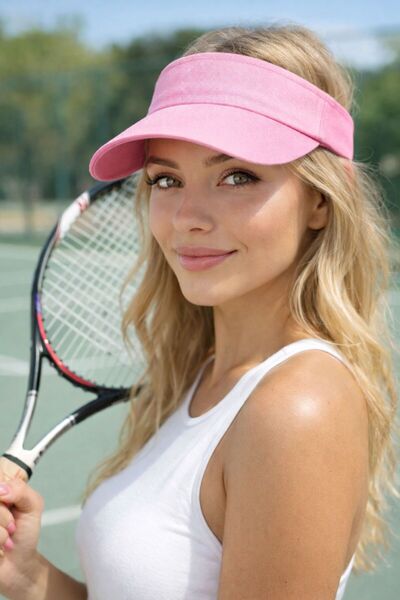 MARBERRY Pălărie de damă Tenisci roz, cu vizor deschis, reglabilă, din bumbac...