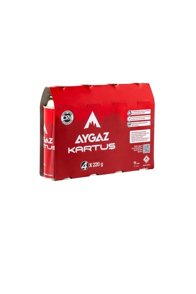 Aygaz Kartuş CRV Bayonet/Supaplı 220gr 4'lü Paket