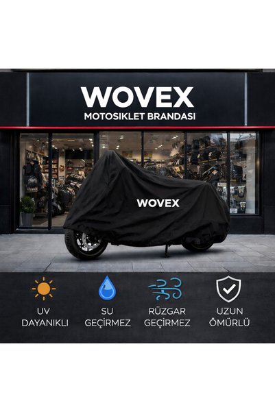 wovex Motorcycle Tarpaulin Compatible with Csn Blaze, Model Bag Iz Compatible Tarpaulin, Black