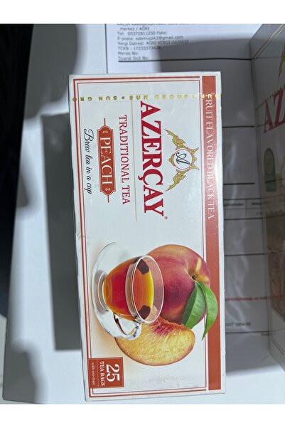 AZERÇAY (25 Adet) Şeftali Aromalı