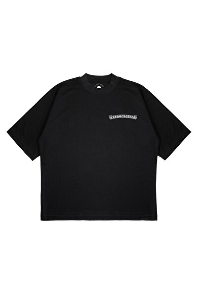 PURE EFFECT Unisex supradimensionat CHROME HEART YAZI cu imprimeu Croială lar...