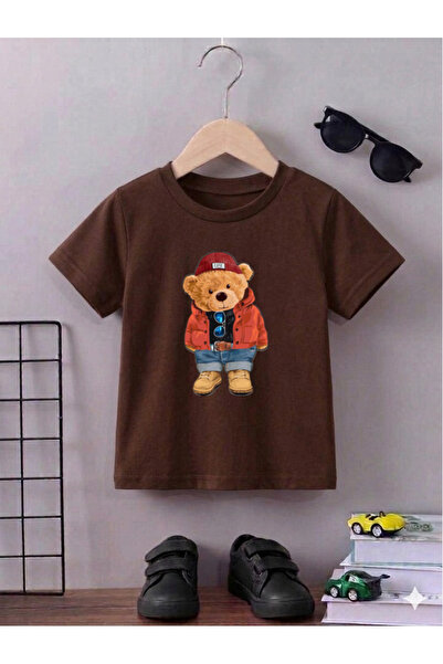 bahar uğurlu تي شيرت للأطفال مطبوع عليه دب بيريلي