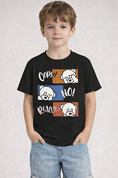 ArtYus Oops No Really Printed Teddy Bears Patterned Kids T-Shirt Unisex Pack ...