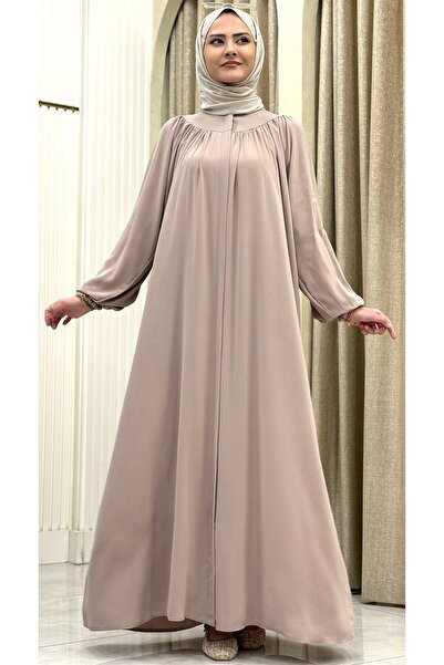 ESRANUR СЕКРЕТНА ЗАСТІБКА-МОЛІЮТКА РЕГЛАНОВИЙ РУКАВ РОБА МЕДИНА ШОВКОВИЙ ПЛАТЬО