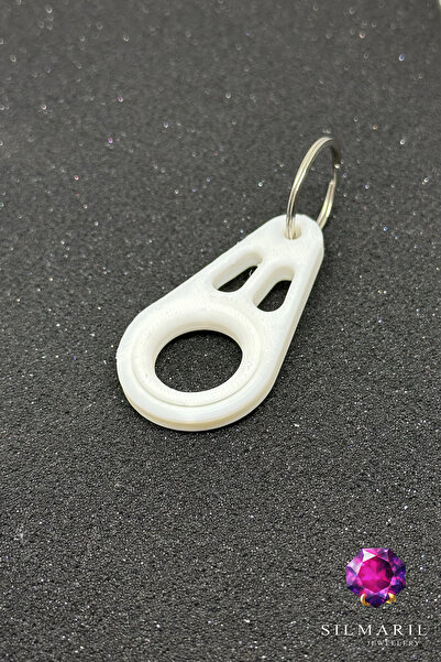 Silmaril Store Fidget Spinner Alb breloc – Accesoriu pentru chei cu imprimare...