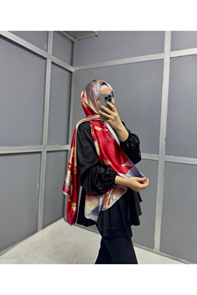 zesu co İthal Vual İpek Şal İç Göstermeyen Kaymayan Tesettür Şal