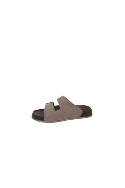 Zerhan Witta 55201 Unisex Beige Buckle Daily Use Slippers