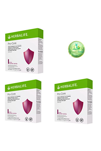 Herbalife Pro-Core Orman Meyveli Vitamin ve Mineral Takviyesi 21 Şase x 3 (3'...