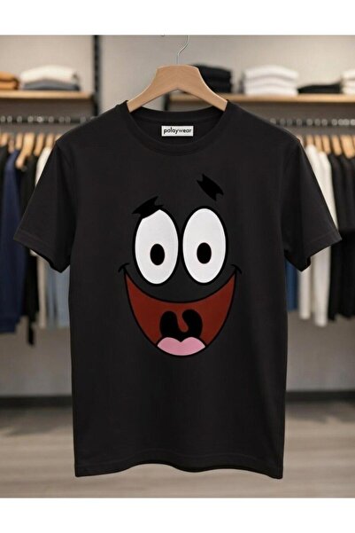 playwear Tricou cu decolteu rotund, cu imprimeu Little Tongue Smiley Face, 10...