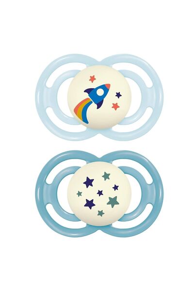 MAM Perfect Night Pacifier 16+ Months – Glow in the Dark, Orthodontic Silicon...