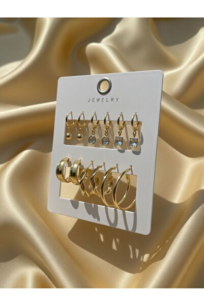 Aylin Bijuteri 6 Çift Küpe Seti