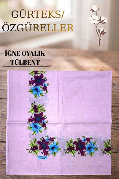 ÖZGÜRELLER Özgüreller, İğne Oyalık Pamuklu Tülbent,%100 Pamuklu Hediyelik Ter...