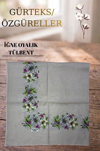 ÖZGÜRELLER Özgüreller, İğne Oyalık Pamuklu Tülbent,%100 Pamuklu Hediyelik Ter...