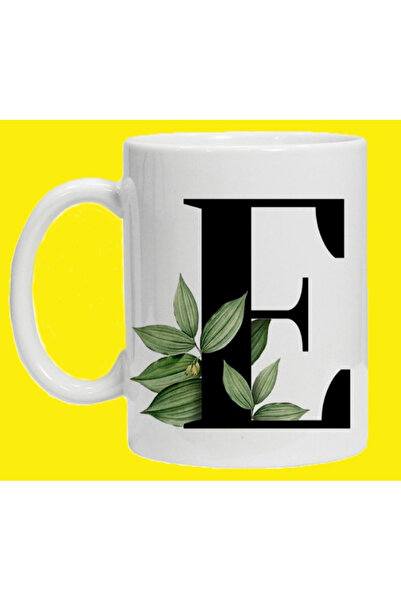 esdekor Letter E Printed Cup 1 Piece