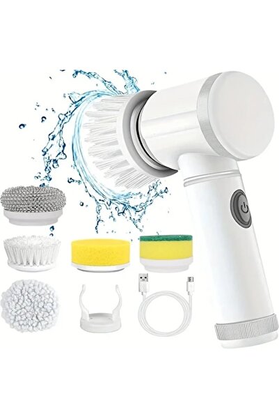 Trendily Set de perii de curățare electrice reîncărcabile 5 în 1