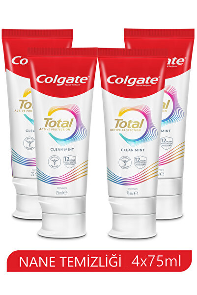 Colgate Total Aktif Koruma Nane Temizligi 75 ml x 4 Adet