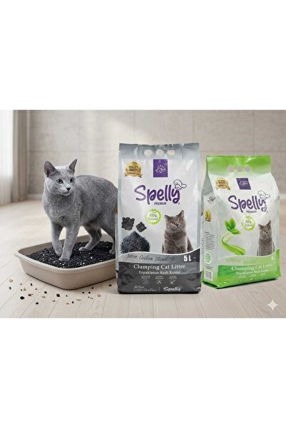 ROSE PRETTY AKTİF KARBON TOPAKLANAN KEDİ KUMU 5 LT Spelly