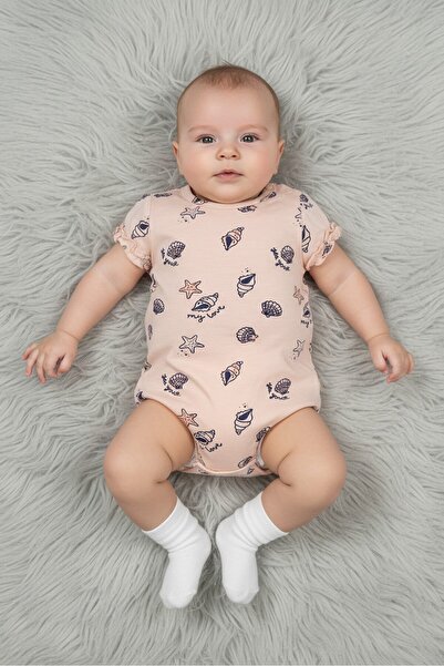 Feetje Toddlers Girl Graphic Print Short Sleeve Top, Light Peach