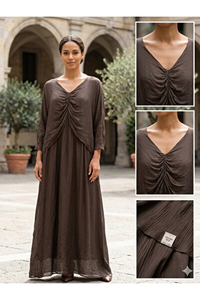 Rabiossa Women's Long Silk Dress