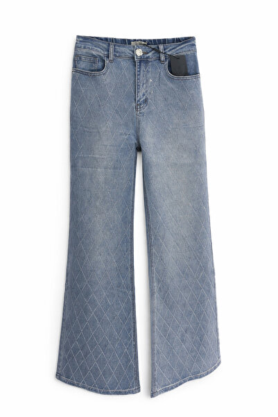 Ghisa taşlı kot pantolon