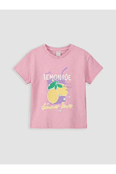 LC Waikiki تي شيرت بناتي مطبوع عليه طوق روبا من UZG STORE من ستايل شايبيرز