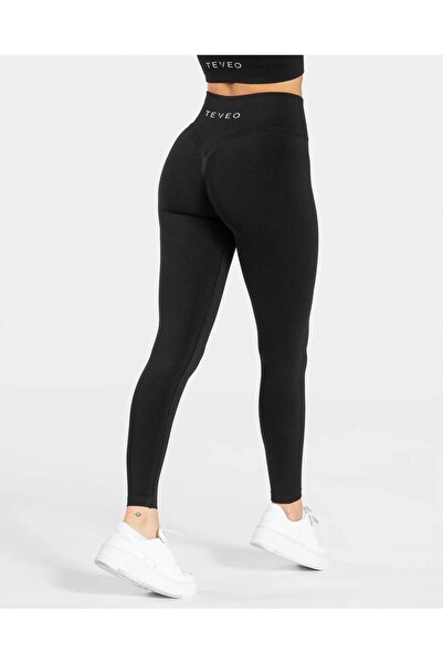 TEVEO Statement Collection, Büzgülü, Seamless Tayt-SİYAH