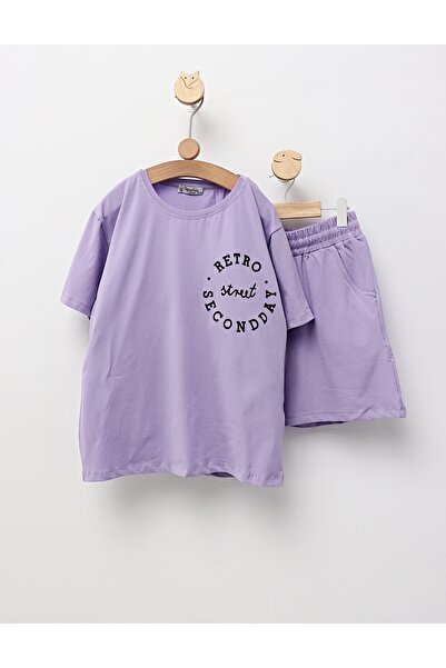 MiniKids Καλοκαιρινή στολή, Retro Street, μωβ