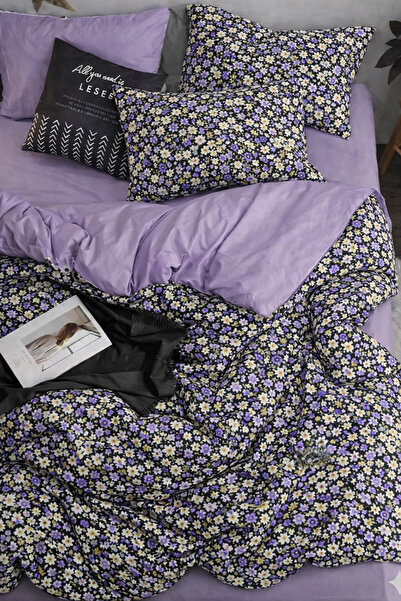 İQON cearșaf cu elastic lı lenjerie de pat pentru două persoane VLTLILA