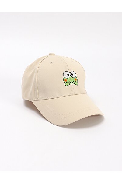 MiniKids Sapca copii, Broscuta, ecru