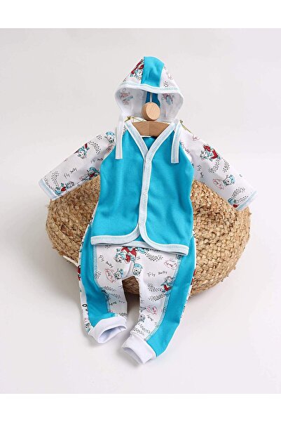 MiniKids Set greieras bebelusi Simplu-Fly turcoaz