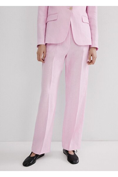 MANGO Woman Keten pantolon takım